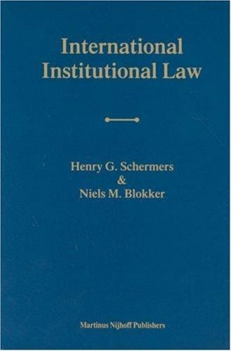 International institutional law: unity within diversity