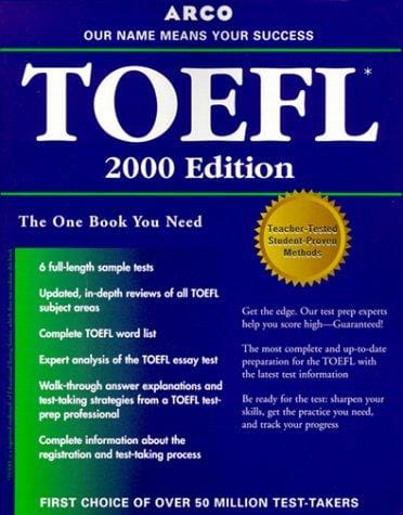 Arco Everything You Need to Score High on the Toefl 2000 (Master the Toefl)