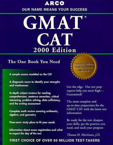 Arco Everything You Need to Score High on the Gmat Cat 2000