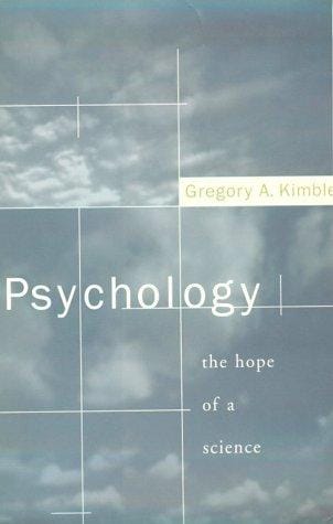Psychology: The Hope of a Science