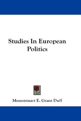 Studies In European Politics