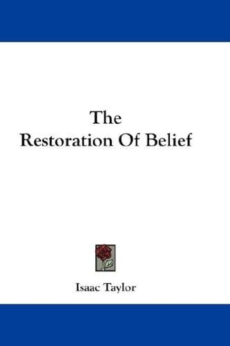 The Restoration Of Belief