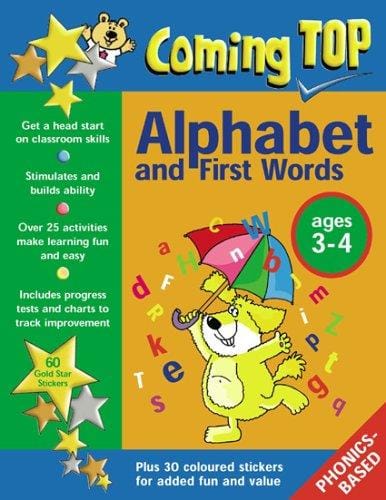 Coming Top: Alphabet and First Words, Ages 3-4 (Coming Top Sticker Book)