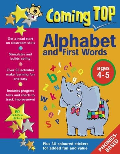 Coming Top: Alphabet and First Words, Ages 4-5 (Coming Top Sticker Book)