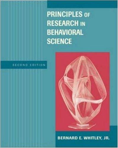 Principles of Research Methods With Internet Guide