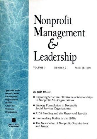 Nonprofit Mngmt Ldrshp V07 2 Spring 97
