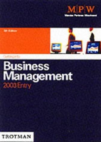 Getting into Business and Management Courses (Getting into Course Guides)