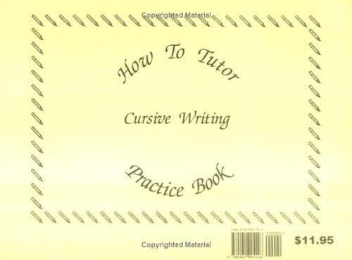 How to Tutor Cursive Handwriting Workbook