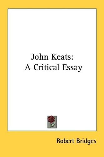 John Keats: A Critical Essay