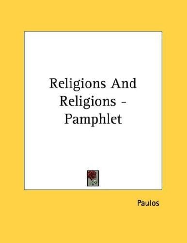 Religions And Religions - Pamphlet