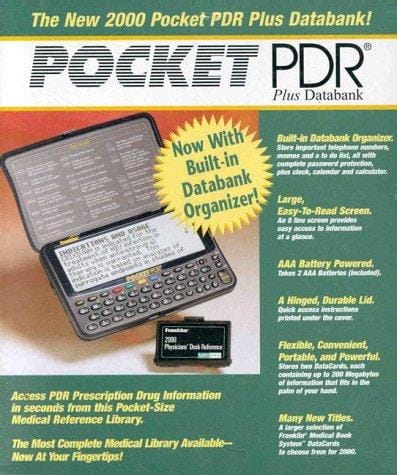 2000 Pocket Pdr Plus Databank W/pdr Datacard