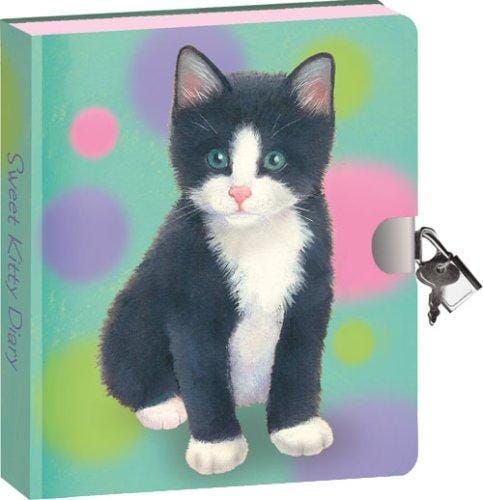 3942 - Sweet Kitty Lock & Key Diary
