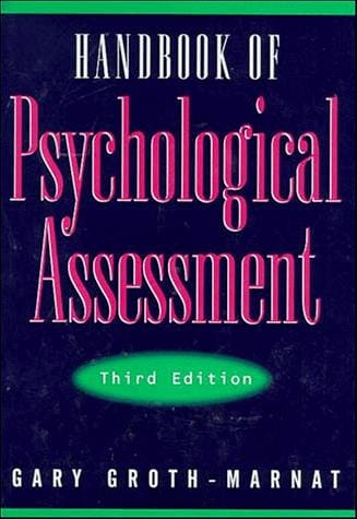 Handbook of Psychological Assessment, 3rd Ed.: With WAIS-III Supplement