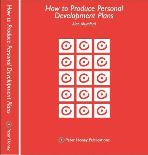 How to Produce Personal Development Plans