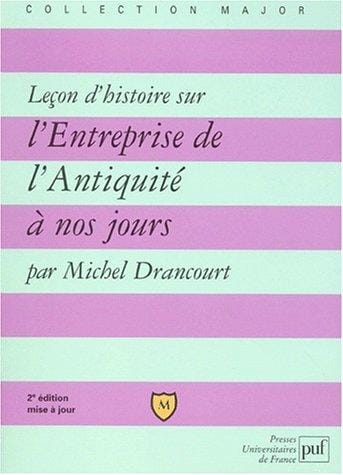 Leçon d'histoire sur l'entreprise de l'Antiquité à nos jours