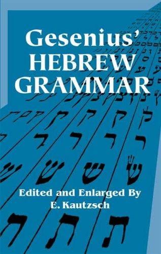 Gesenius' Hebrew grammar