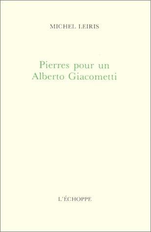 Pierres pour un Alberto Giacometti