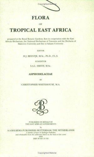 Flora of Tropical East Africa - Asphodelaceae (2002) (Flora of Tropical East Africa)