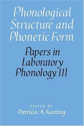 Phonological structure and phonetic form