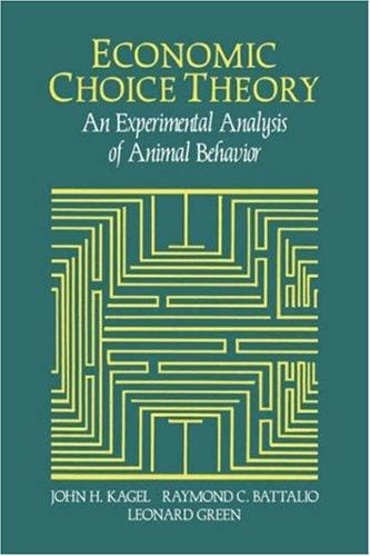 Economic choice theory: an experimental analysis of animal behavior