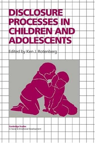 Disclosure processes in children and adolescents