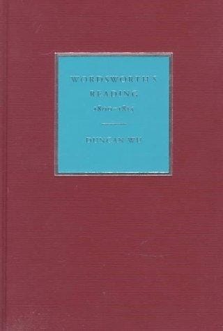 Wordsworth's reading, 1800-1815