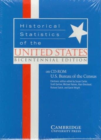 Historical statistics of the United States on CD-ROM: colonial times to 1970
