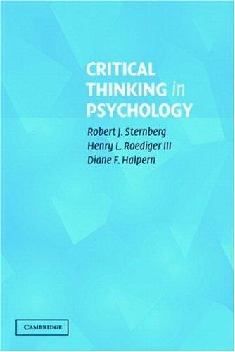 Critical Thinking in Psychology