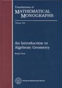 An introduction to algebraic geometry