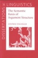 semantic basis of argument structure
