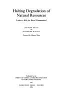 Halting degradation of natural resources: is there a role for rural communities?