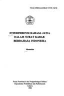 Interferensi bahasa Jawa dalam surat kabar berbahasa Indonesia