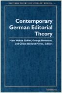 Contemporary German editorial theory