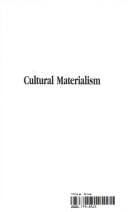 Cultural materialism