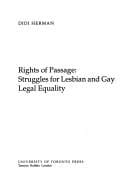 Rights of passage: struggles for lesbian and gay legal equality