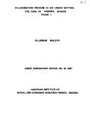 Villagisation process in an urban setting: the case of Agbowo, Ibadan, phase I