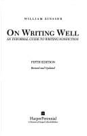 On writing well: an informal guide to writing nonfiction