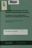 An initial evaluation of the VISION Assessment System: its relevance and application to national-level sustainment planning
