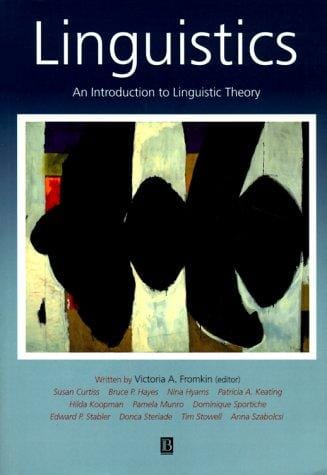 Linguistics: an introduction to linguistic theory