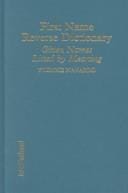 First name reverse dictionary: given names listed by meaning