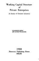 Working capital structure of private enterprises: a study of cement industry