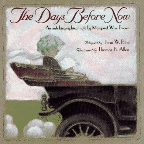 The days before now: an autobiographical note
