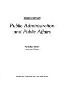 Public administration and public affairs