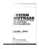 System software: an introduction to systems programming