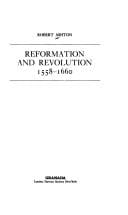 Reformation and revolution, 1558-1660