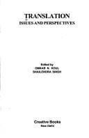 Translation, issues and perspectives