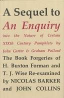 An enquiry into the nature of certain nineteenth century pamphlets