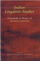 Indian linguistic studies: festschrift in honor of George Cardona