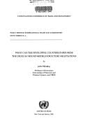 What can the developing countries infer from the Uruguay Round models for future negotiations