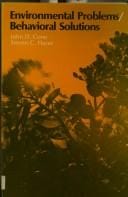 Environmental problems/behavioral solutions